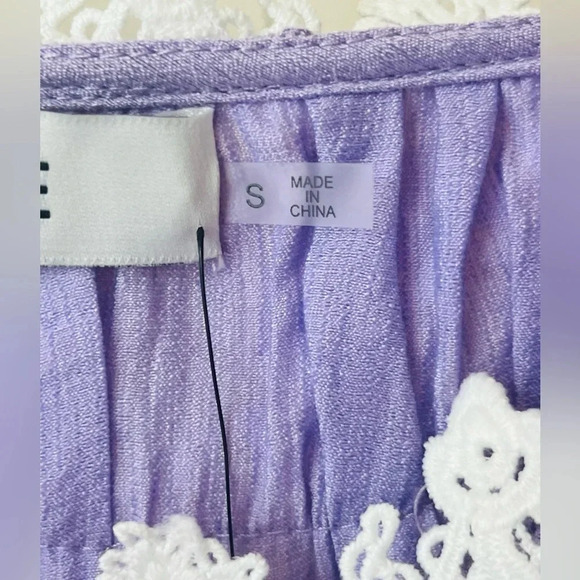 DO + BE Off The Shoulder Lavender Dress - Sz S - NWT - Picture 7 of 10